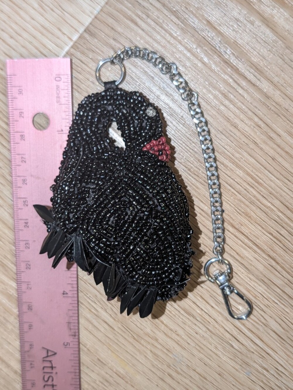 sold**Handmade 3D Beaded Bag Charm 1pc - Picture 2 of 16